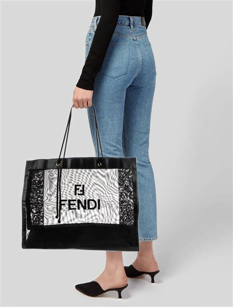 fendi way small tote|Fendi tote shopper.